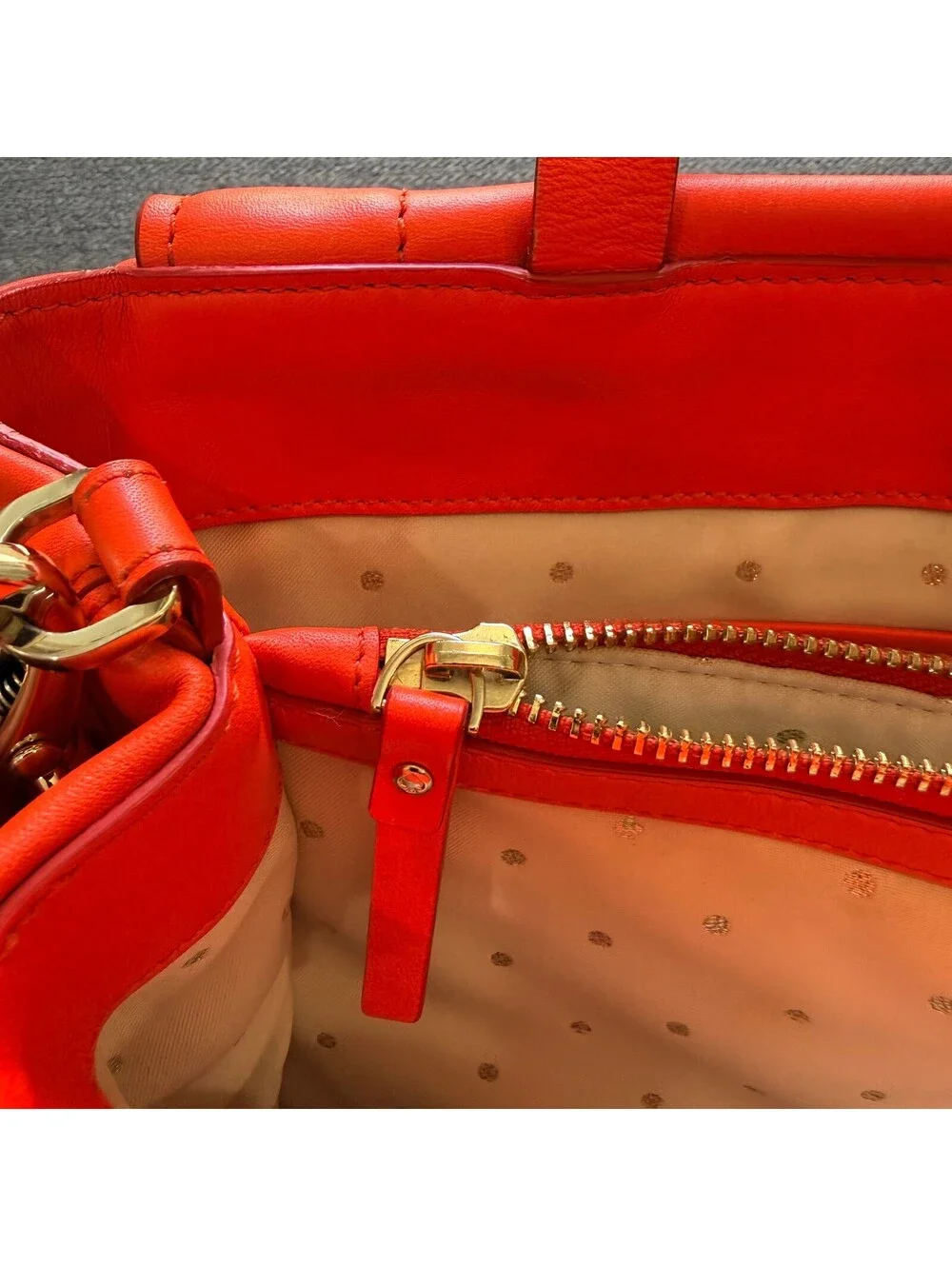 Kate Spade Bradshaw Bow Terrace Maraschino Red Leather Satchel Crossbody Bag